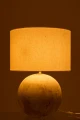 LAMPA STOŁOWA KULA CERAMICZNA SZARA - J-LINE