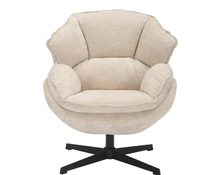Fotel-Betty-bezowy z obracanym siedziskiem Nordic Home4.png