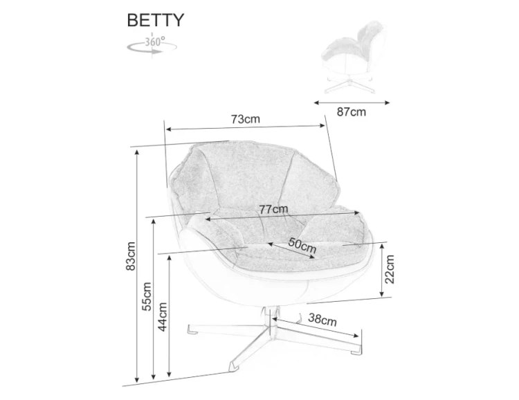 Fotel-Betty-bezowy z obracanym siedziskiem Nordic Home6.png