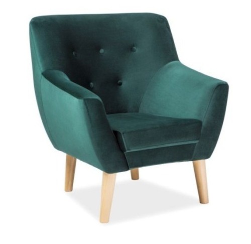 fotel nordic velvet zielony