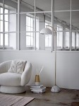 fotel Ted boucle biały bloomingville3