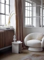 FOTEL LOUNGE TED BIAŁY BOUCLE - BLOOMINGVILLE