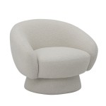 fotel Ted boucle biały bloomingville