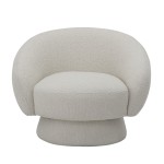 fotel Ted boucle biały bloomingville