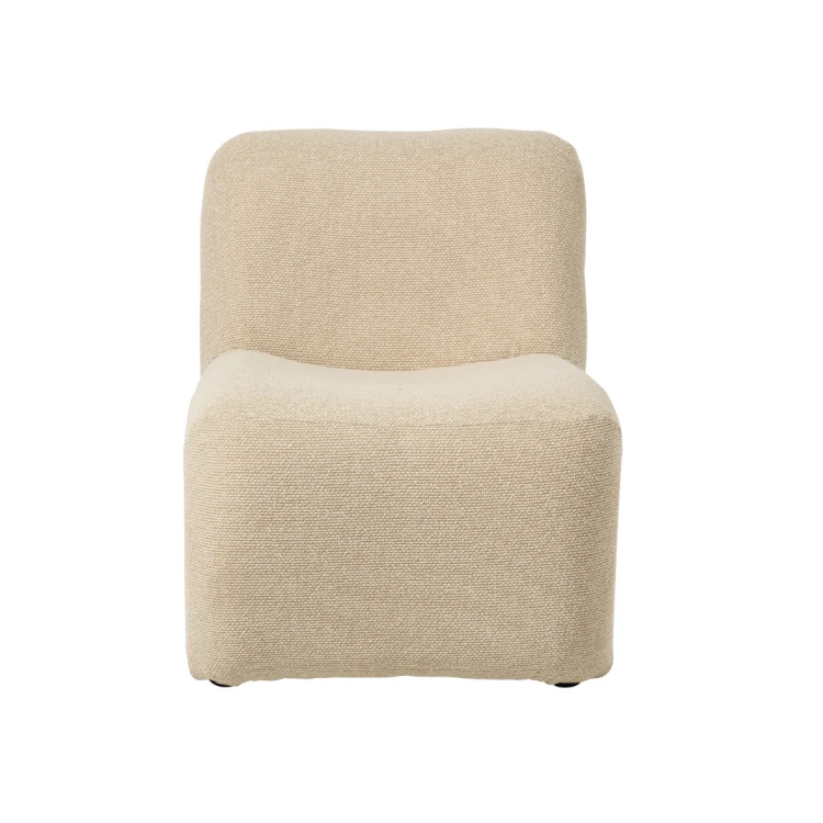designerski fotel Margo soft modern beżowy