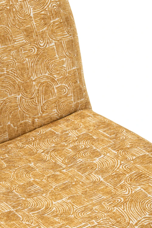 fotel modern margo designerski żółty ochra