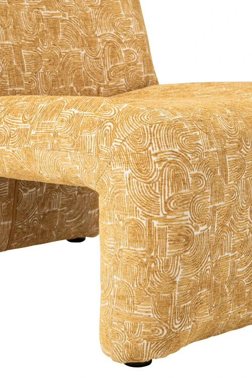 fotel modern margo designerski żółty ochra4