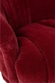 FOTEL OBROTOWY VELVET CZERWONY BURGUND - J-LINE