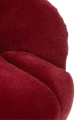 FOTEL OBROTOWY VELVET CZERWONY BURGUND - J-LINE