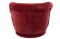 FOTEL OBROTOWY VELVET CZERWONY BURGUND - J-LINE