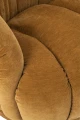 FOTEL OBROTOWY VELVET ŻÓŁTY MUSZTARDOWY - J-LINE