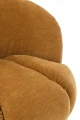 FOTEL OBROTOWY VELVET ŻÓŁTY MUSZTARDOWY - J-LINE