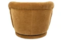 FOTEL OBROTOWY VELVET ŻÓŁTY MUSZTARDOWY - J-LINE