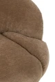 FOTEL OBROTOWY VELVET BEŻOWY TAUPE - J-LINE
