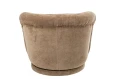 FOTEL OBROTOWY VELVET BEŻOWY TAUPE - J-LINE