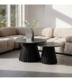 STOLIK KAWOWY SVENDBORG 60 X 40 CM CZARNY DĄB - HOUSE NORDIC