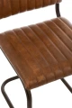 KRZESŁO MODERN LEATHER COGNAC - J-LINE