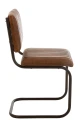 KRZESŁO MODERN LEATHER COGNAC - J-LINE