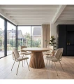 STÓŁ DO JADALNI SVENDBORG ROZKŁADANY NATURALNY DĄB 120 CM - FURNHOUSE