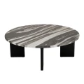 STOLIK KAWOWY MATHILDE MARBLE CZARNY / SZARY - J-LINE