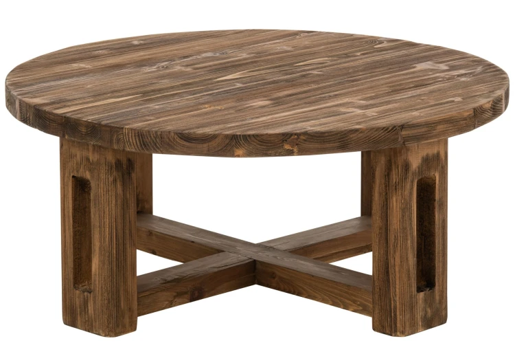 stolik kawowy z drewna z odzysku rustic j-line