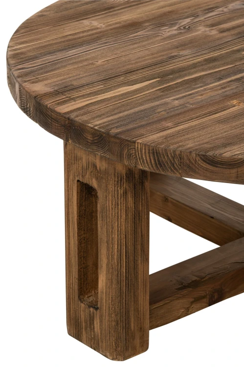 stolik kawowy z drewna z odzysku rustic j-line