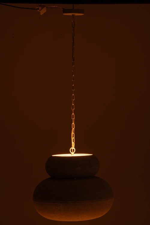 lampa sufitowa metalowa okrągła biała4