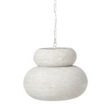 lampa sufitowa metalowa okrągła biała