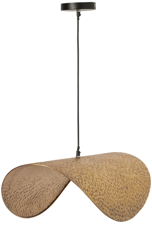 lampa sufitowa ribbon gold z metalu złota duża