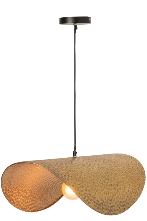 lampa sufitowa ribbon gold z metalu złota duża