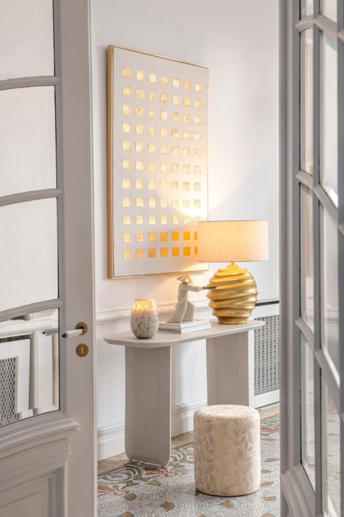 lampa stołowa twist gold