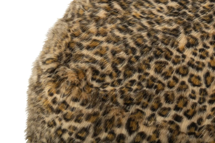 puf leopard w panterkę brązowa