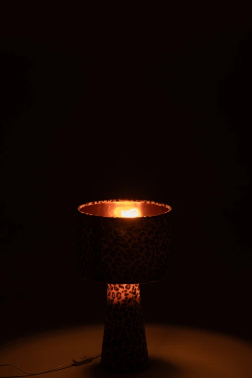 lampa stołowa leopard w cętki mała