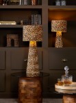 lampa stołowa leopard w cętki mała