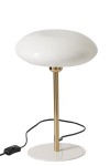 lampa stołowa metalowa biała