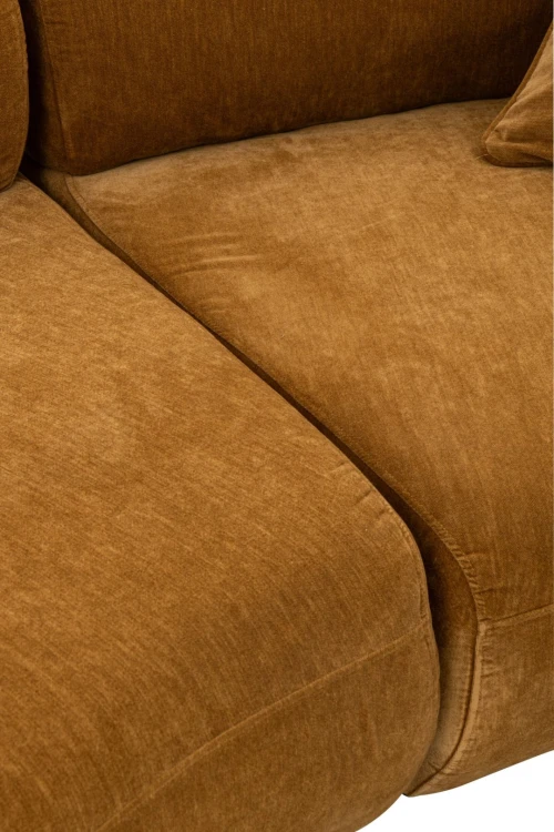 sofa modułowa 4 osobowa musztardowa żółta