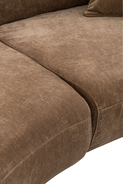 sofa modułowa Amber w kolorze brązowo szarym