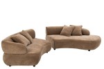 sofa modułowa Amber w kolorze brązowo szarym