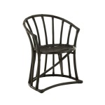 krzesło rattan czarne- j-line