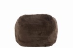 Fotel Cutie Brown brązowy pluszowy J-Line