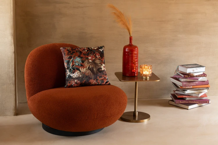 Fotel lounge Snow Wood orange J-Line