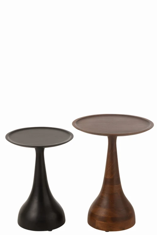 Stoliki boczne Paro Mango Wood zestaw 2 J-Line