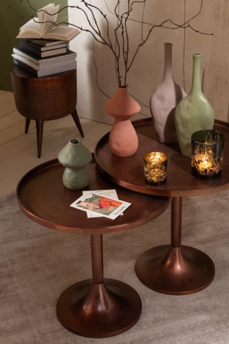 Stoliki aluminium bronze zestaw 2 - J-Line