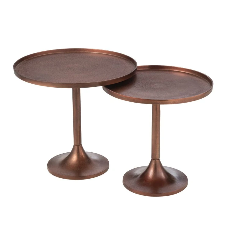 Stoliki aluminium bronze zestaw 2 - J-Line