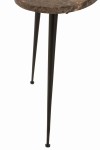 Stoliki boczne Bee z marmurowym blatem brown black - J-Line