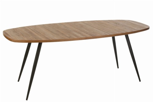 stół jadalniany oval teak natural j-line