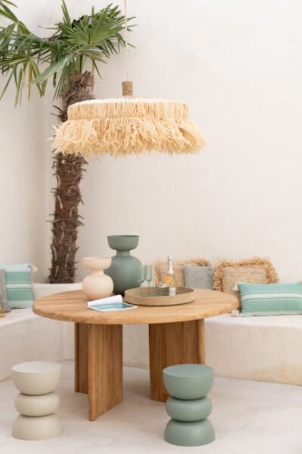 stół okrągły teak natural j-line
