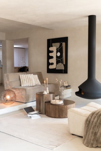 sofa grid dark taupe j-line
