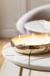 stolik boczny z marmuru gold white j-line
