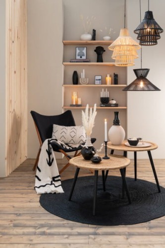 stolik boczny bamboo natural j-line